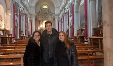 Roberto Bolle in visita a Modica