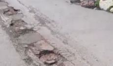 Strada dissestata tra le Vie Beato Angelico e Via Pozzo a Uditore a Palermo