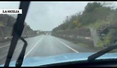 Maltempo, allerta arancione e pioggia battente sulla Statale 284