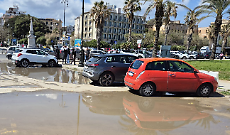 Palermo il Foro Italico allagato dopo le piogge