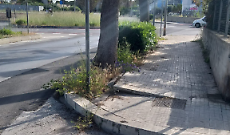 Siracusa via Lo Surdo scivola disabili impraticabile