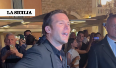 Scott Eastwood ( figlio del gigante Clint) sul red carpet del Taormina Film Festival