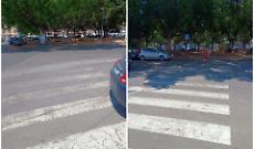 Catania: strisce pedonali sbiadite in piazza Lincoln