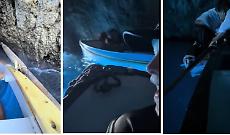 Capri, la barca cola a picco all'ingresso della Grotta Azzurra mentre gira un video