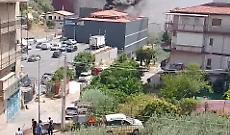Belmonte Mezzagno, paura per un incendio in un supermercato