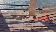 Erosione costiera San Leone: allarme per pista ciclabile e lungomare Agrigento e il video che mostra il disastro