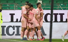 L'esultanza del Palermo