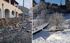 L'inverno irrompe in Sicilia: vento gelido, mareggiate alle Eolie ed Enna imbiancata