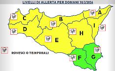 Temporali dietro l&rsquo;angolo: in Sicilia continua l&rsquo;&ldquo;allerta gialla&rdquo; diramata dalla Protezione civile