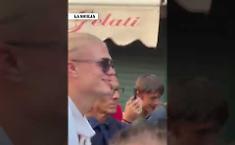 Erling Braut Haaland dopo il mondiale protagonista anche a Taormina per Dolce&Gabbana