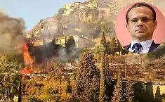 Incendio sotto controllo. De Luca: &laquo;Grazie a chi ha lavorato sul campo&raquo;