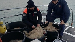 Novellame, sequestrate diverse reti nelle acque di Seccagrande a Ribera