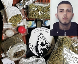 Catania, "skunk" e  crack a casa di un 20enne a S. Cristoforo