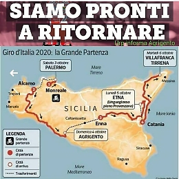 Cresce l'attesa per la tappa agrigentina del Giro d'Italia in programma il 4 ottobre