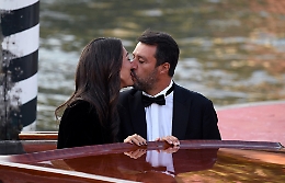 Mostra del Cinema, Matteo Salvini e Francesca Verdini eleganti e innamorati a Venezia