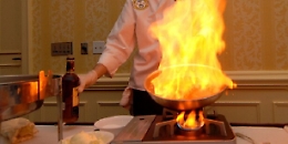 Palermo, sposa investita dalla fiammata del flambé e si ustiona il viso