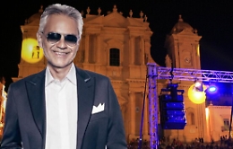 Andrea Bocelli in concerto a Noto, testimonial di tutti i siti Unesco della Sicilia
