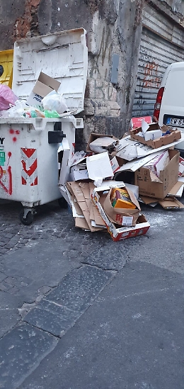 Catania, via Reitano: ricominciano a non raccogliere la spazzatura