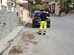 Netturbini ripuliscono la frazione di Giardina Gallotti