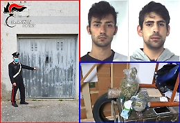 Caltagirone, un garage trasformato in laboratorio della droga