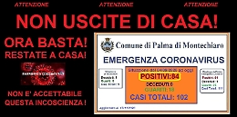 Coronavirus, a Palma di Montechiaro, situazione fuori controllo