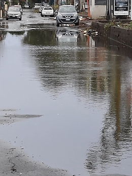 Villaggio S. M. Goretti (Ct): strade allagate per mancanza di pulizia caditoie