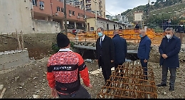 Blitz di Musumeci in cantiere a Messina: «No a lavori lumaca»