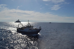 Pescatori liberati arrivati a Mazara del Vallo
il segnale dalle sirene della motovedetta