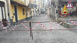 Catania, crollo in via Volturno: sgomberate quattro famiglie