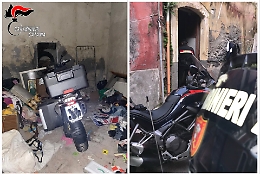 Catania, scoperto deposito di moto rubate in varie zone della citt&agrave;