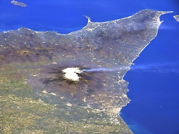 L'Etna dà spettacolo anche dalla Stazione Spaziale