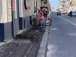 Catania, lavori in via Palermo: entro Pasqua strada riqualificata