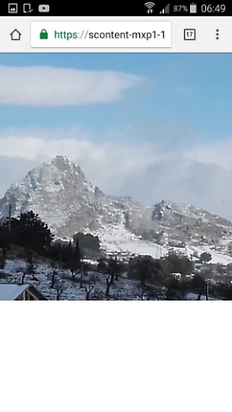 Neve in Sicilia: innevato anche il monte Guastanella