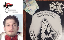 Catania, pusher arrestato in via Capo Passero con 85 dosi di cocaina