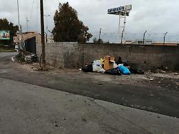 Catania,  via San Giuseppe la Rena: scomparsi i cassonetti