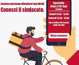Catania, la Cgil apre sportello a tutela dei riders