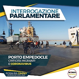Coronavirus, immigrati in un ex hotel di Porto Empedocle, interrogazione del M5S