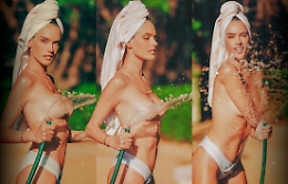 La doccia "caliente" di Alessandra Ambrosio che aggira la censura social