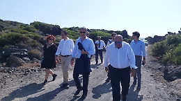 Il ministro Costa al Parco di Pantelleria: «E' il più giovane d'Italia, ma deve puntare ai primi posti»