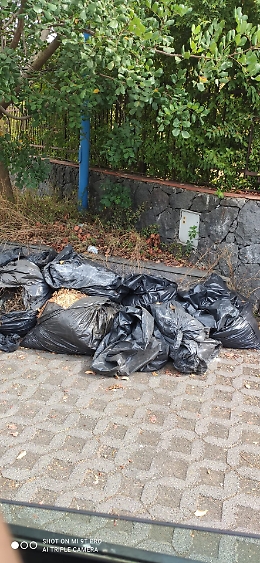 Pedara (CT): sacchi dei rifiuti non ritirati da un anno