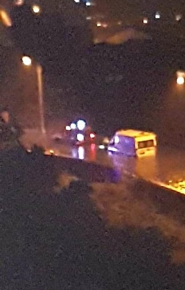 Giarre (Ct), maltempo: ambulanza "affonda" in via Montebello