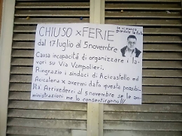 Acicastello, via Vampolieri: un commerciante "ringrazia"