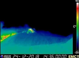 Etna, show di Natale: cenere e sciame sismico. 
Catania trema, oltre cento scosse