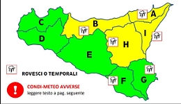 Meteo, attenti al vento! In mezza Sicilia è allerta gialla