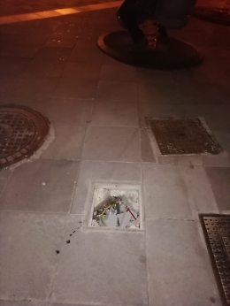 Belvedere di Enna: speriamo che i bimbi non abbiano la curiosit&agrave; di toccare quei fili