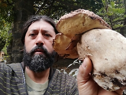 Il super fungo da oltre 3 chili trovato dal brontese Maurizio Currenti