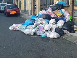 Pedara, sciopero netturbini: tra i sacchi topi e vermi