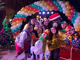 Spettacolo natalizio in via Atenea ad Agrigento