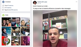 De Luca e i suoi post sui social dopo l'arresto, utenti divisi