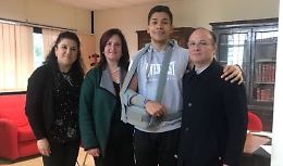 Piazza Armerina, l'innovativo (e difficile) intervento che ha rimesso a posto la spalla di Luigi